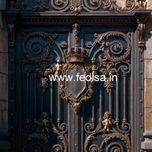 Stylish Main Gate Grill Design with Modern Patterns No-1016