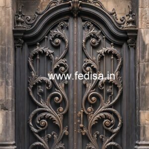 Unique Entrance Gate Grill Design for Contemporary Homes No-1034
