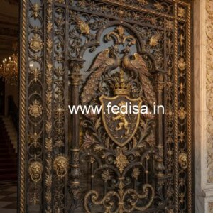 Luxury Front Elevation Gate Grill Design Inspiration No-1051