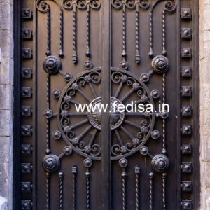Fancy Exterior Gate Grill Design for Elegant Villas No-1081