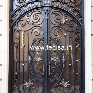 Artistic Modern Iron Grill Gate Design No-1082