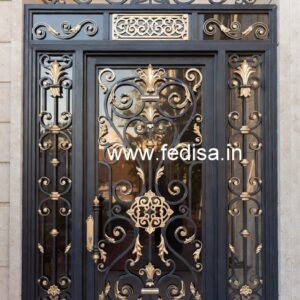 Contemporary Front Gate Grill Design with Elegant Finish No-1096