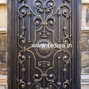 Stylish Exterior Grill Gate Design for Elegant Entrances No-1103