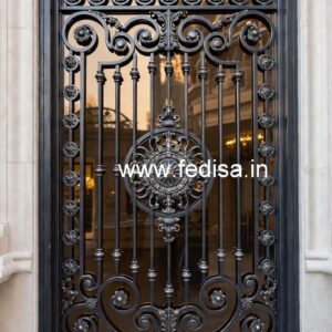 Luxury Geometric Gate Grill Design for House Fronts No-1123