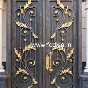 Stylish Modern Iron Grill Gate Design for Homes No-1140