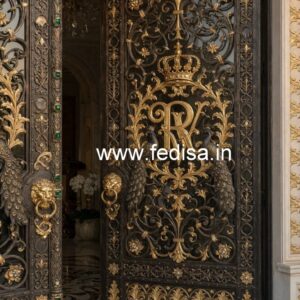 Stylish Decorative Entrance Gate Grill Design No-1146