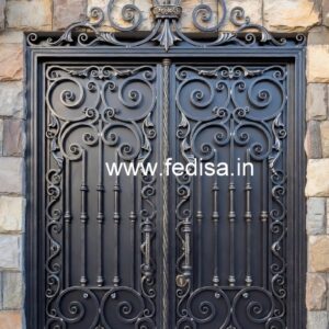 Artistic Modern Exterior Gate Grill Design No-1151
