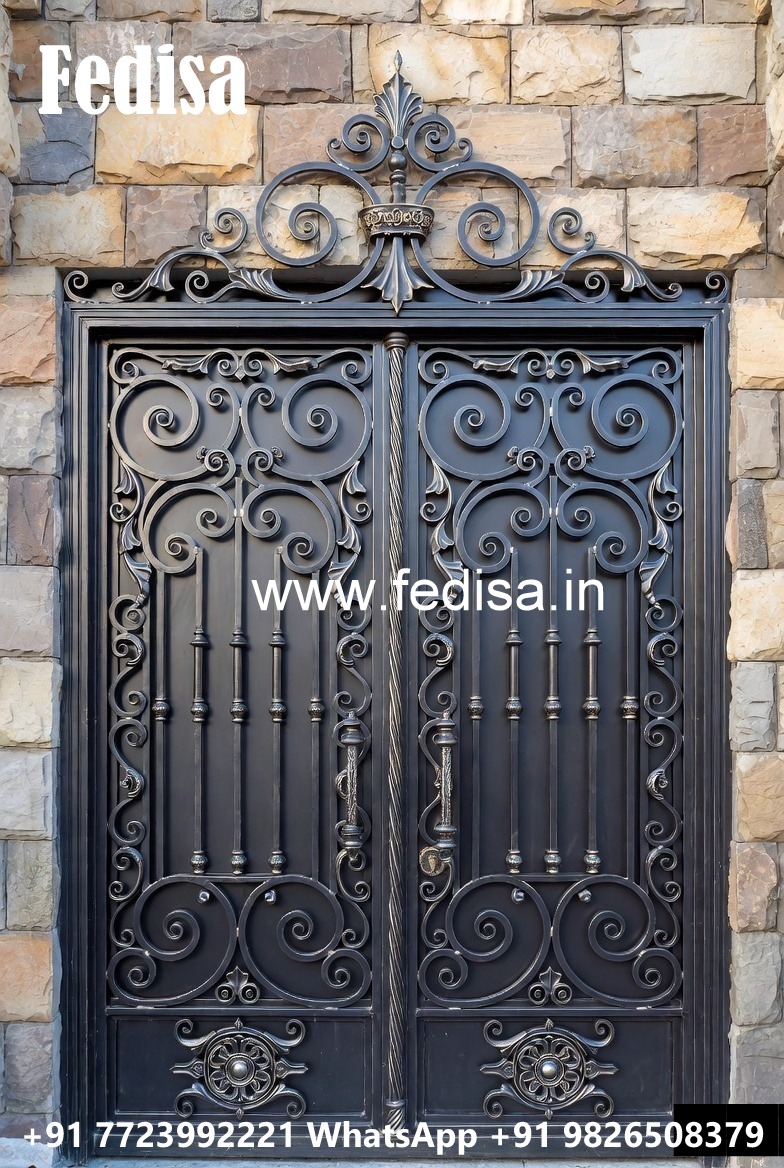 Artistic Modern Exterior Gate Grill Design No-1151