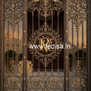 Elegant Modern Exterior Grill Gate Design No-1175