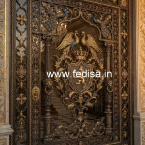 Beautiful Artistic Grill Gate Design for Villas No-1179