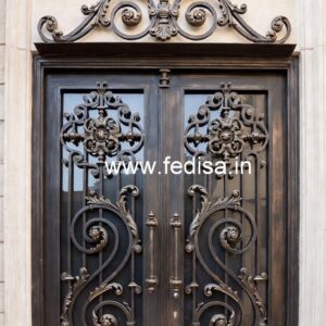 Beautiful Front Gate Grill Design for Indian Homes No-1208