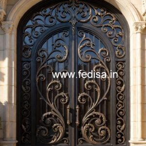 Classic Gate Grill Design for Traditional House Fronts No-1212