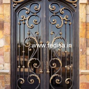 Double Door Gate Grill Design for Modern Villas No-1225