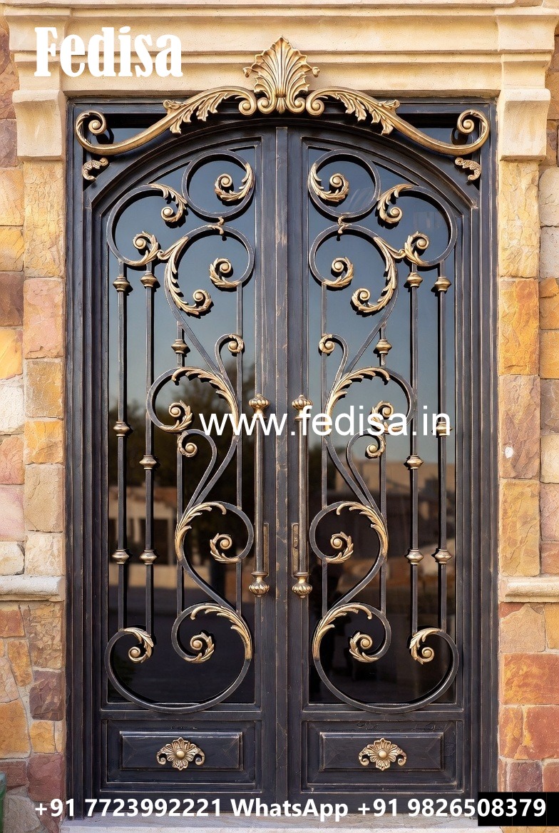 Double Door Gate Grill Design for Modern Villas No-1225