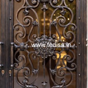 Fancy Front Gate Grill Design for Modern Homes No-1249