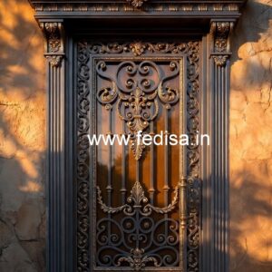 Black and Gold Gate Grill Design Inspiration No-1265