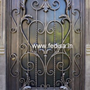 Heavy Iron Gate Grill Design for Luxury Homes No-1272