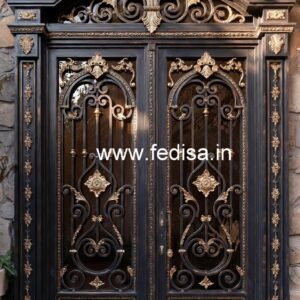 Artistic Front Gate Grill Design for Elegant Homes No-1278