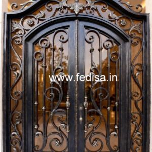 Stylish Front Entry Gate Grill Design for Homes No-1282
