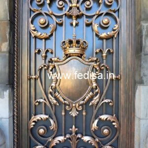 Creative Main Gate Grill Design for House Fronts No-1294