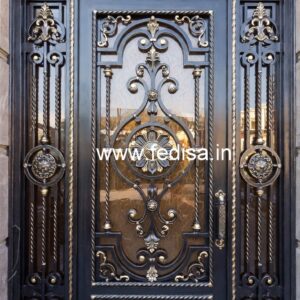 Stylish Entrance Grill Gate Design for Modern Homes No-1296