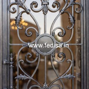 Contemporary Gate Grill Design with Minimal Patterns No-1326