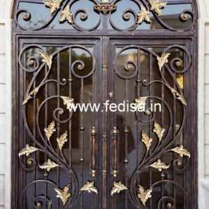 Beautiful Iron Gate Grill Design for Premium Houses No-1329
