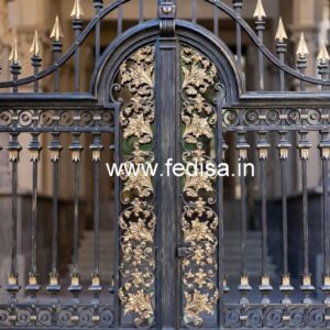 Stylish Royal Gate Grill Design for Luxury Villas No-1333