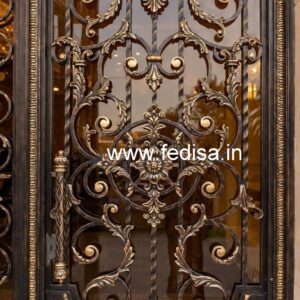 Elegant Security Gate Grill Design for Modern Houses No-1343