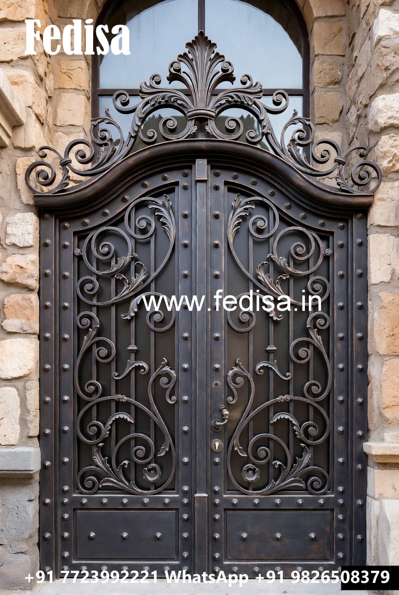 Contemporary Villa Gate Grill Design with Artistic Finish No-1344