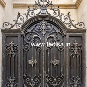 Stylish Steel Entrance Gate Grill Design for Homes No-1354