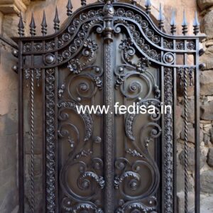 Contemporary Front Gate Grill Design with Elegant Finish No-1396