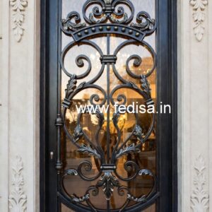 Stylish Exterior Grill Gate Design for Elegant Entrances No-1403
