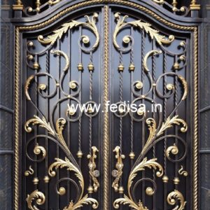 Fancy Residential Gate Grill Design for Modern Villas No-1409