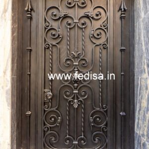 Beautiful Main Gate Grill Design for Stylish Houses No-1417