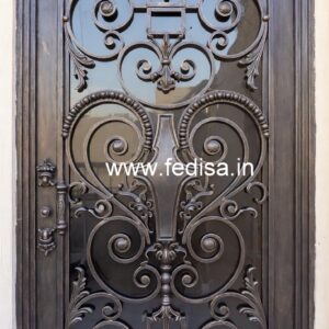 Elegant Iron Grill Gate Design for Contemporary Homes No-1421