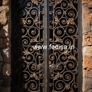 Contemporary Decorative Main Gate Grill Design No-1437