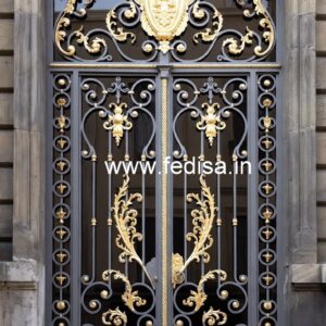 Stylish Modern Iron Grill Gate Design for Homes No-1440