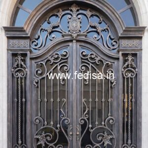 Fancy Exterior Steel Gate Grill Design Inspiration No-1445