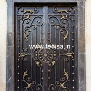 Artistic Modern Exterior Gate Grill Design No-1451