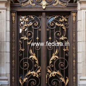 Elegant Modern Exterior Grill Gate Design No-1475