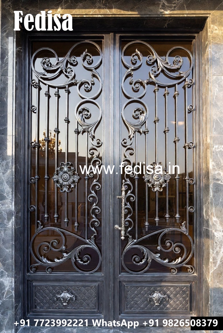 Double Door Gate Grill Design for Modern Villas No-1525