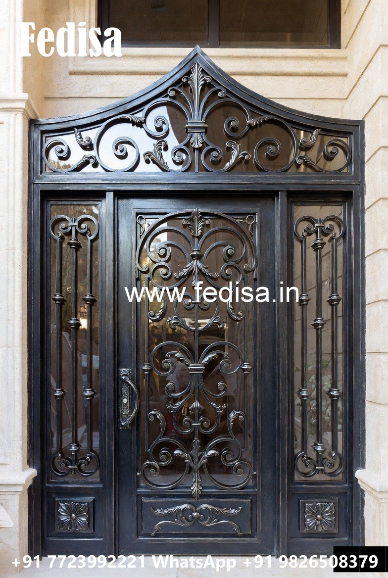 Elegant Sliding Gate Grill Design for Residences No-1561