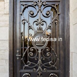 Artistic Front Gate Grill Design for Elegant Homes No-1578