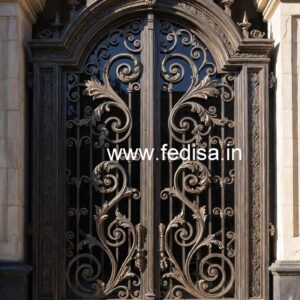 Royal House Gate Grill Design for Luxury Entrance No-1589