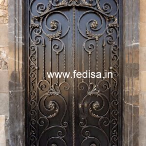 Minimal Steel Gate Grill Design for Elegant Homes No-1593