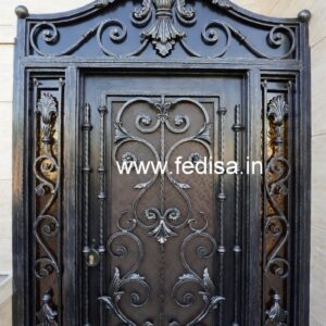 Elegant Front Gate Grill Design with Stylish Pattern No-1600