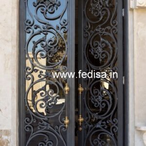 Stylish Steel Gate Grill Design for Elegant Entrance No-1603