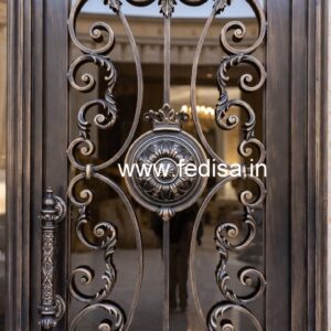 Artistic Main Gate Grill Design for Contemporary Houses No-1605