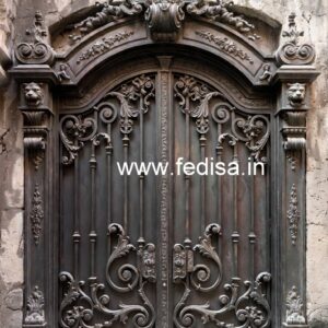 Unique Steel Gate Grill Design with Artistic Touch No-1613